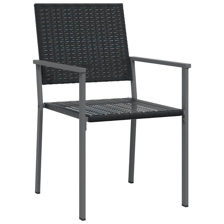 Have Spisebordssæt 3 pcs Sort Poly rattan