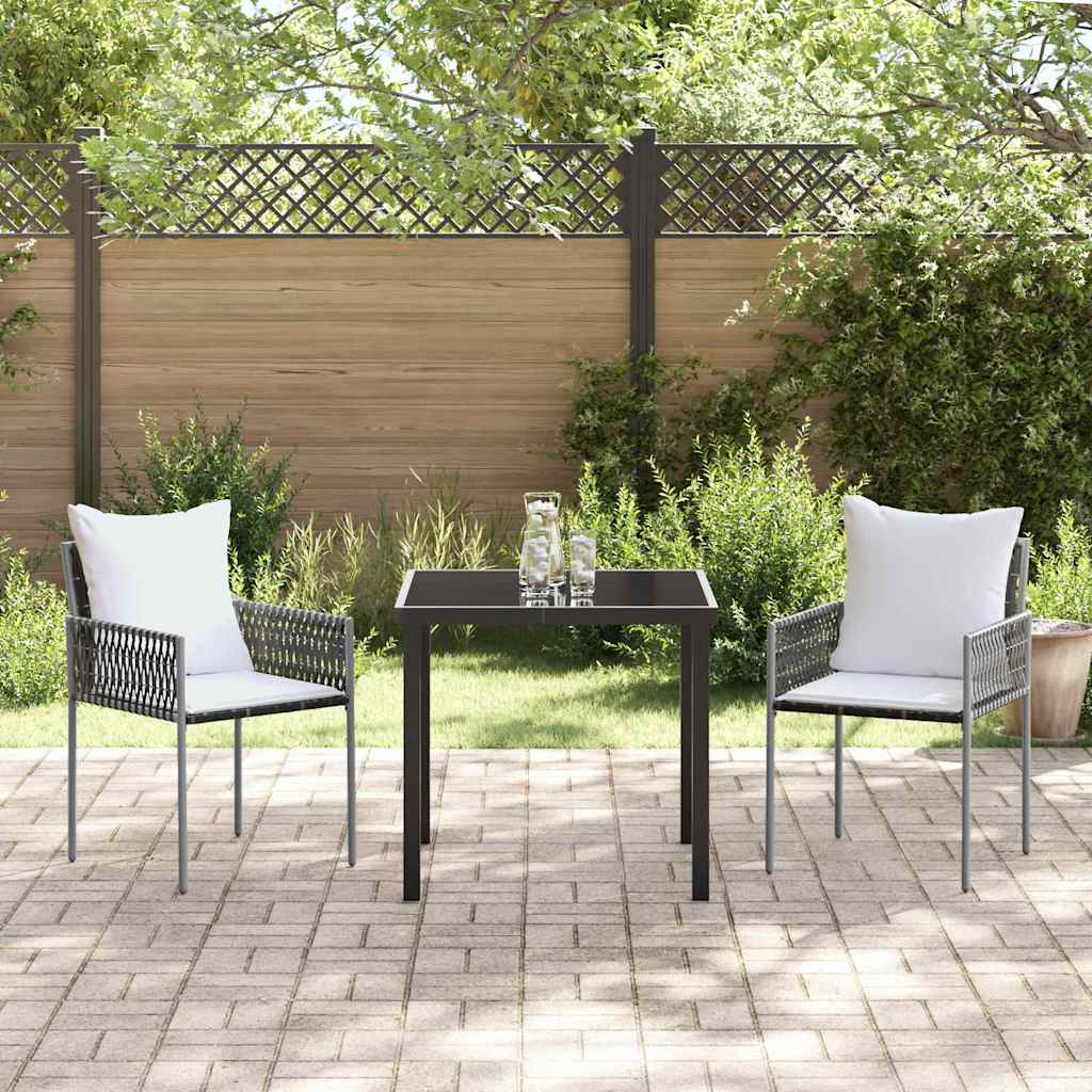 Have Spisebordssæt 3 pcs Brun Poly rattan