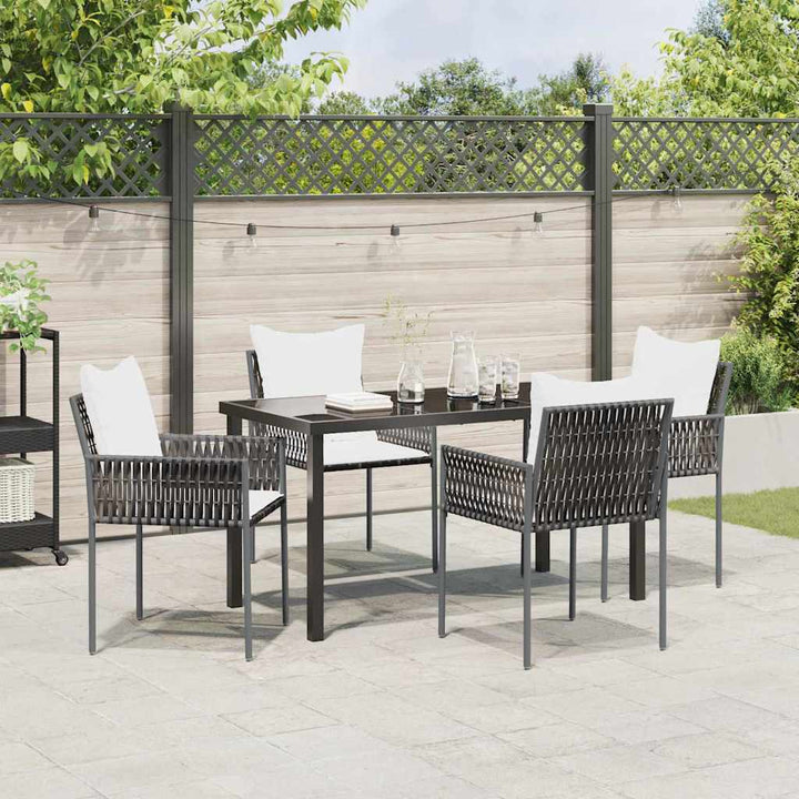 Have Spisebordssæt 5 pcs Brun Poly rattan