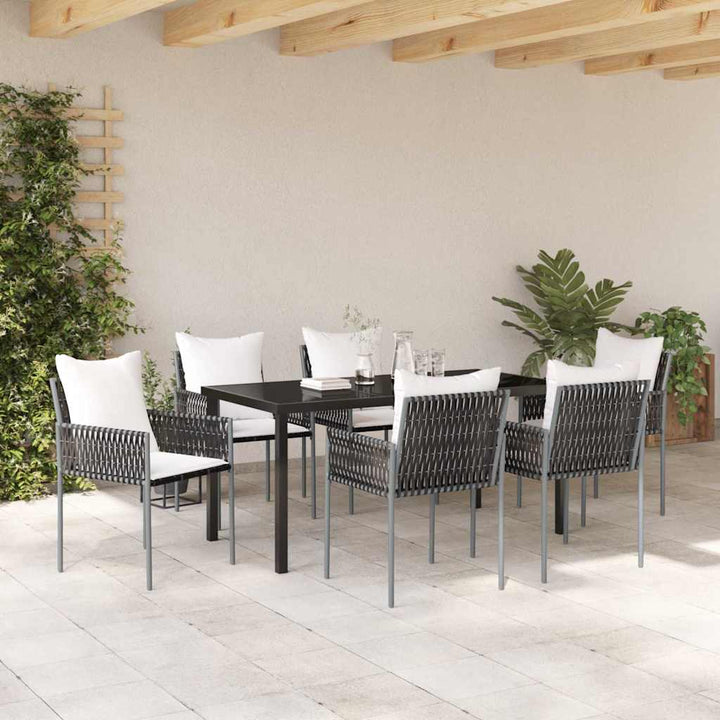 Have Spisebordssæt 7 pcs Brun Poly rattan