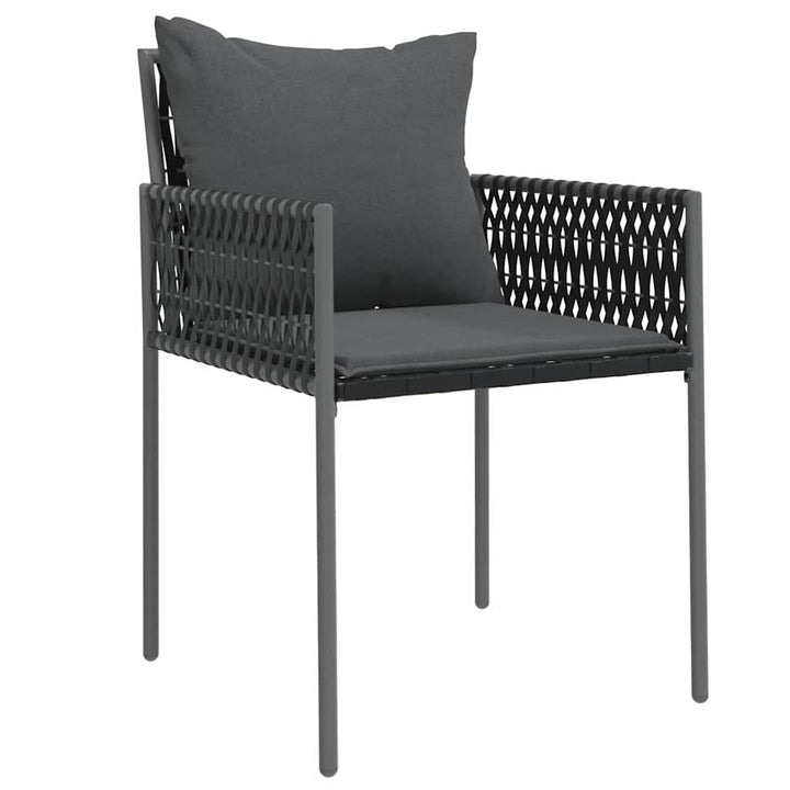 Have Spisebordssæt 3 pcs Sort Poly rattan