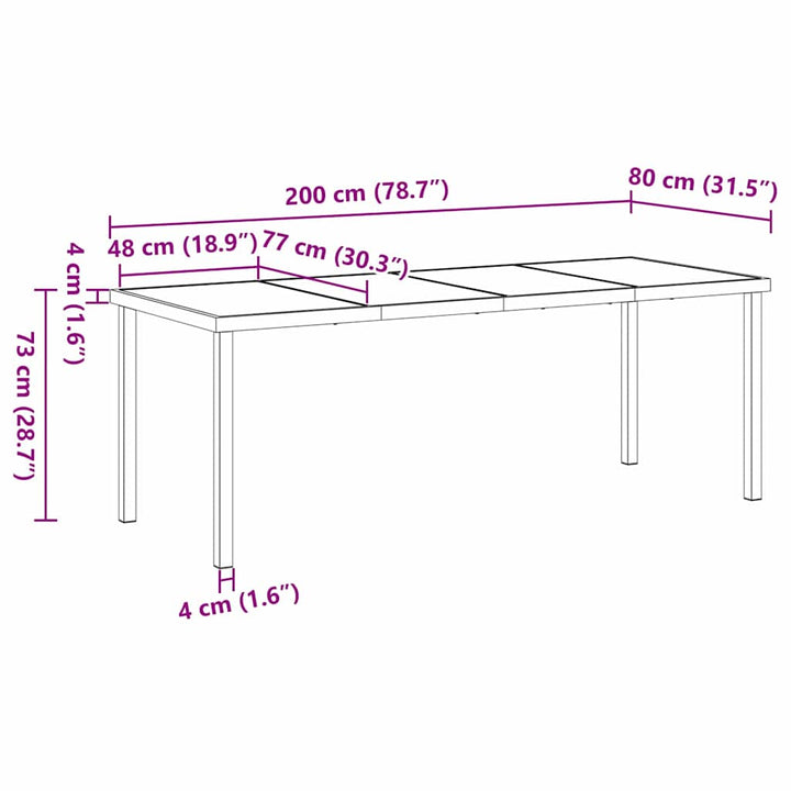 Have Spisebordssæt 7 pcs Sort PVC rattan