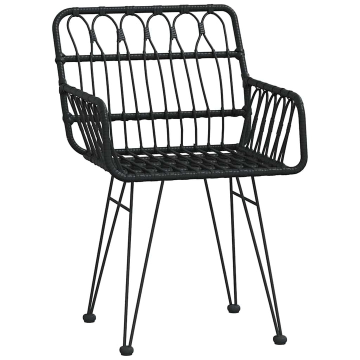 Have Spisebordssæt 3 pcs Sort Poly rattan