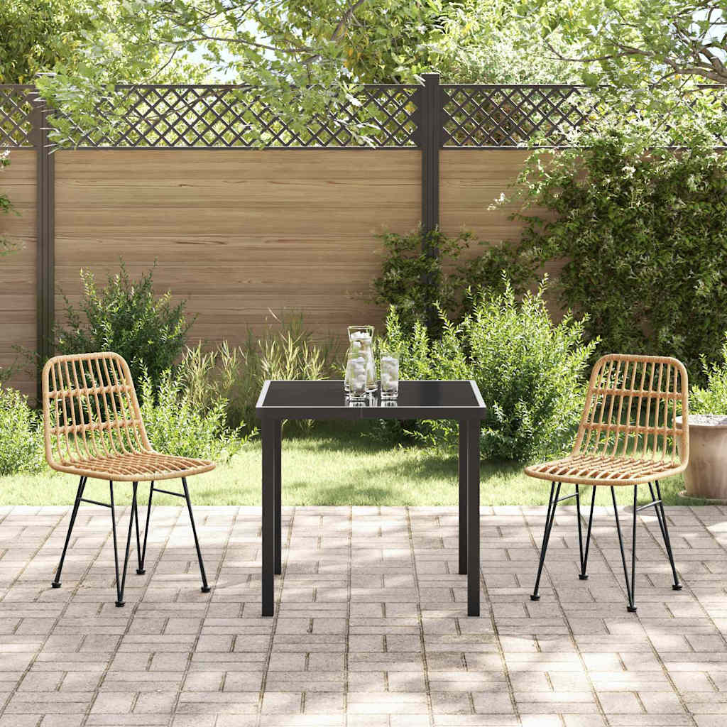 Have Spisebordssæt 3 pcs Brun Poly rattan