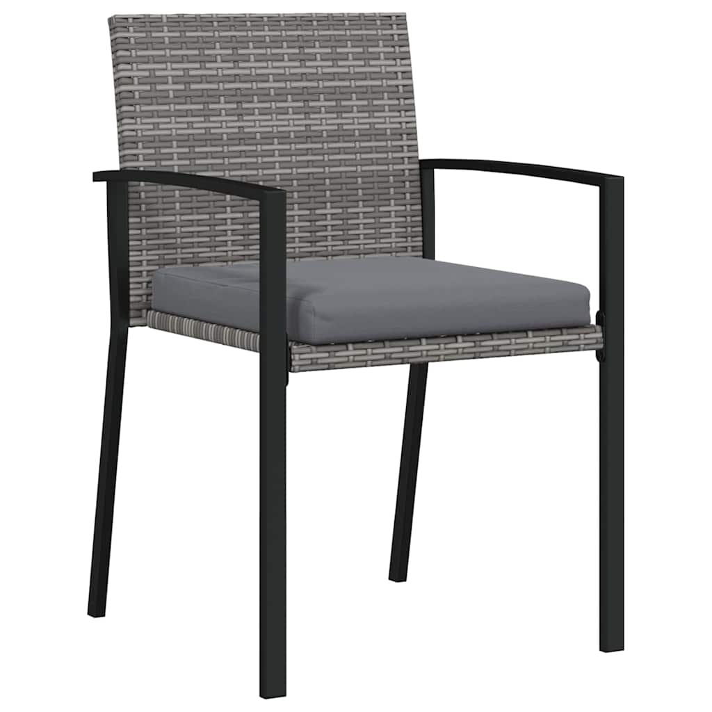 Have Spisebordssæt 3 pcs Grå Poly rattan