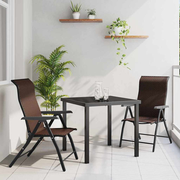 Have Spisebordssæt 3 pcs Brun Poly rattan