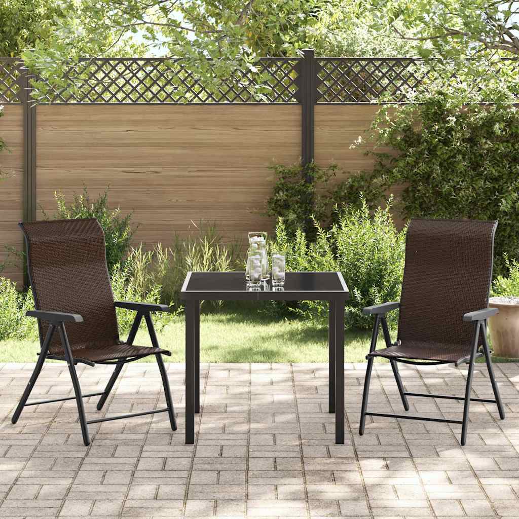 Have Spisebordssæt 3 pcs Brun Poly rattan