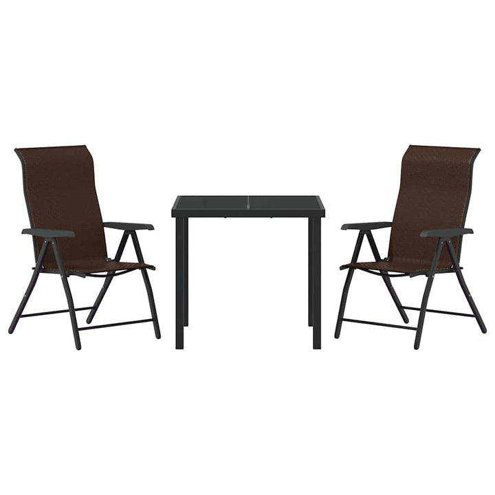 Have Spisebordssæt 3 pcs Brun Poly rattan