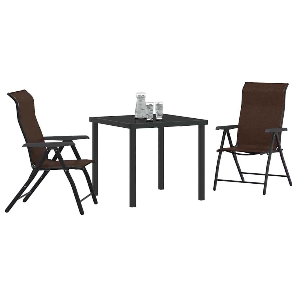 Have Spisebordssæt 3 pcs Brun Poly rattan