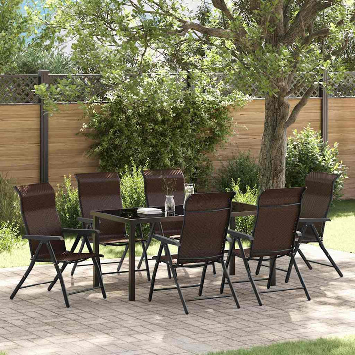 Have Spisebordssæt 7 pcs Brun Poly rattan