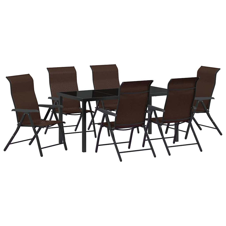 Have Spisebordssæt 7 pcs Brun Poly rattan