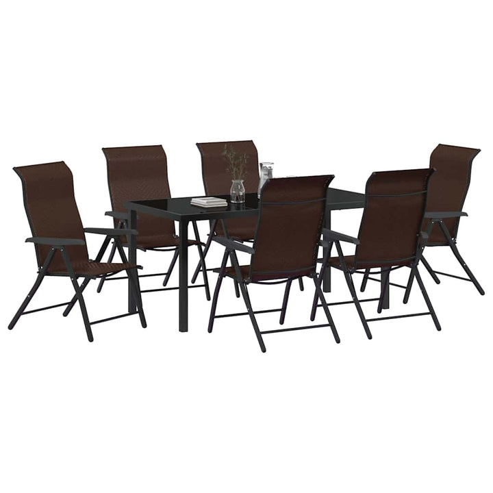 Have Spisebordssæt 7 pcs Brun Poly rattan