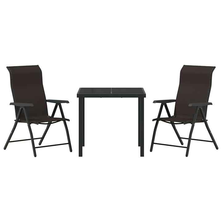 Have Spisebordssæt 3 pcs Sort kaffe Poly rattan