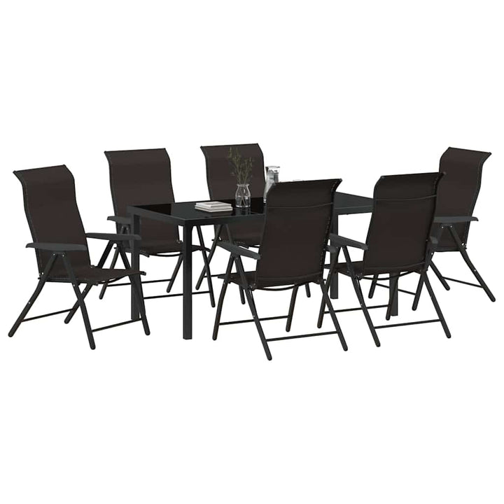 Have Spisebordssæt 7 pcs Sort kaffe Poly rattan