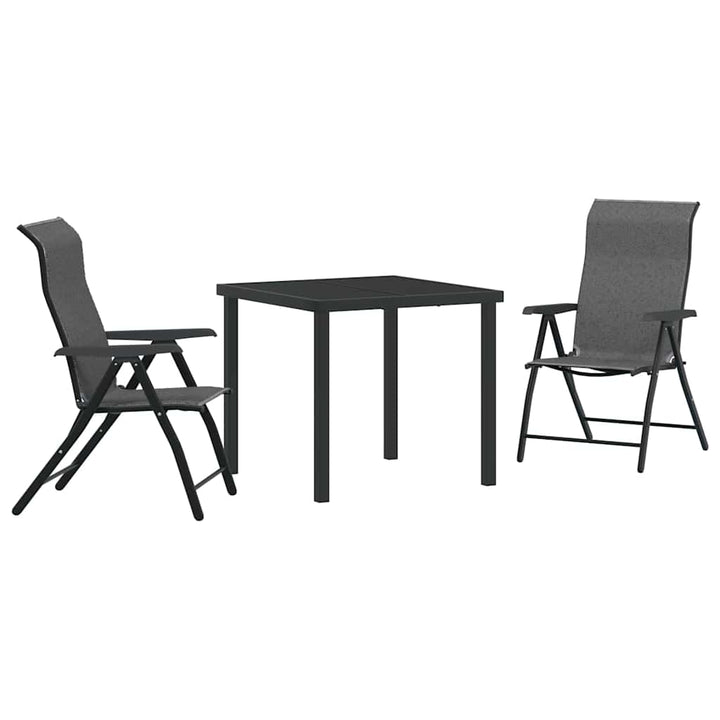 Have Spisebordssæt 3 pcs Grå Poly rattan