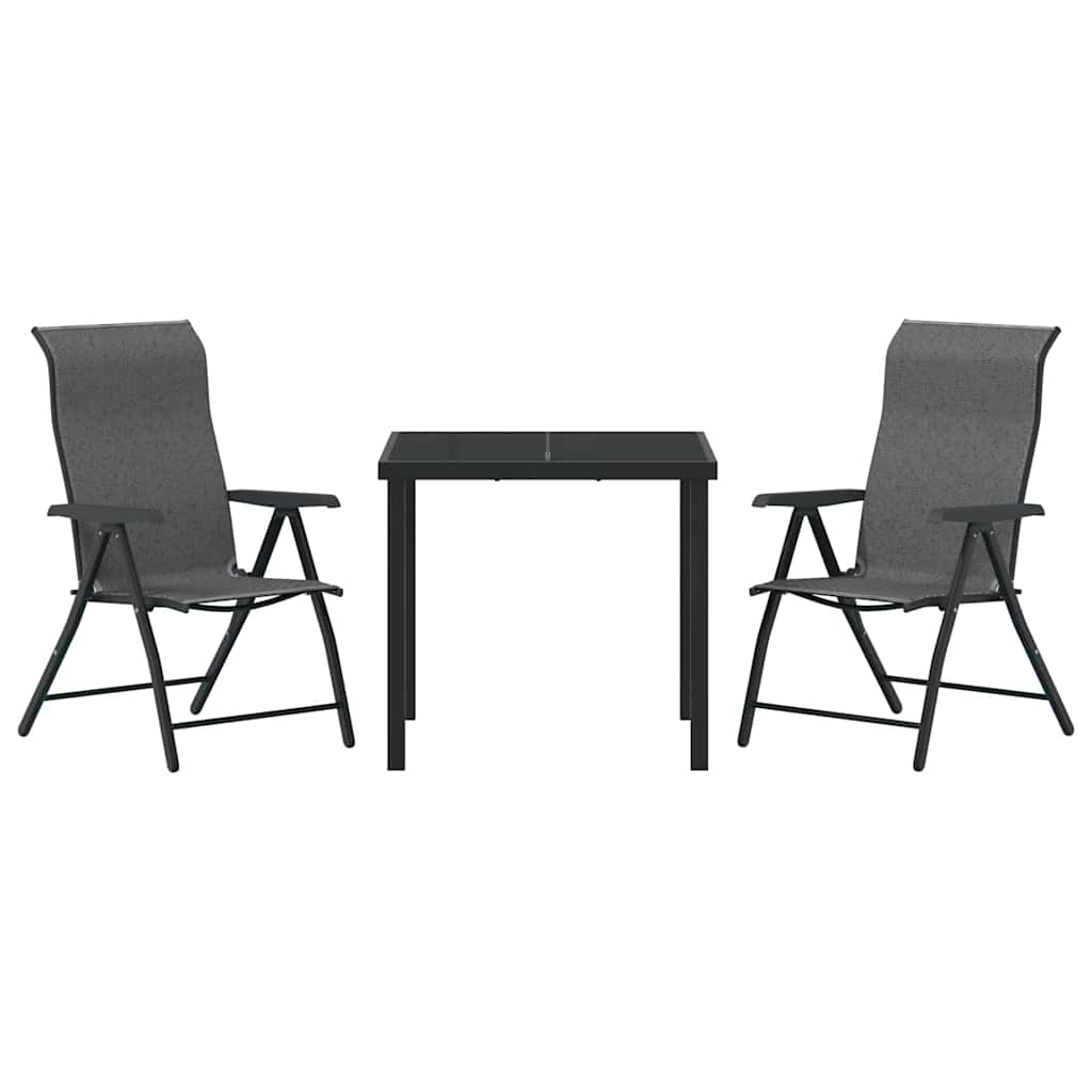 Have Spisebordssæt 3 pcs Grå Poly rattan