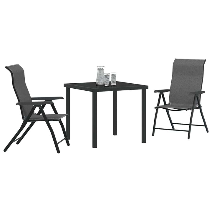 Have Spisebordssæt 3 pcs Grå Poly rattan