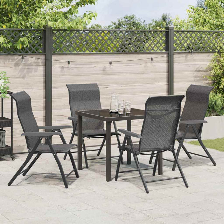 Have Spisebordssæt 5 pcs Grå Poly rattan