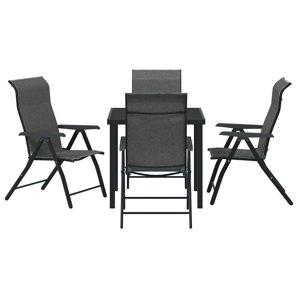 Have Spisebordssæt 5 pcs Grå Poly rattan