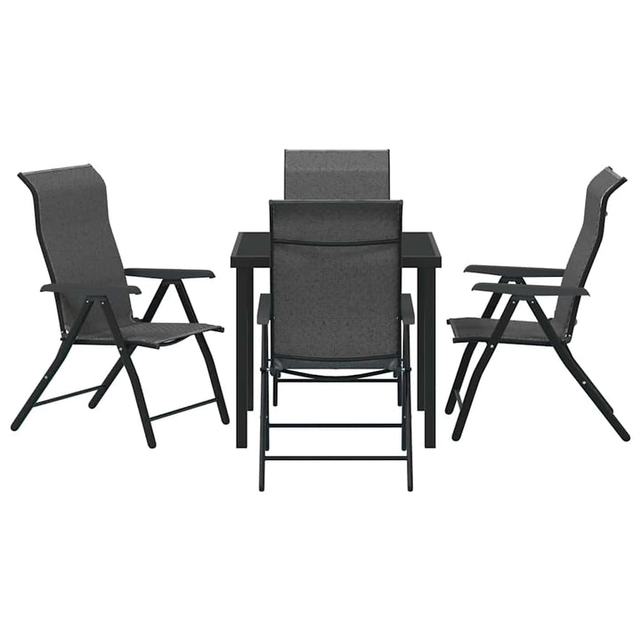 Have Spisebordssæt 5 pcs Grå Poly rattan