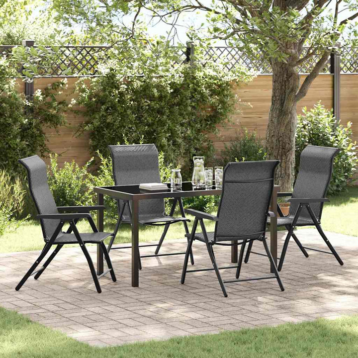 Have Spisebordssæt 5 pcs Grå Poly rattan
