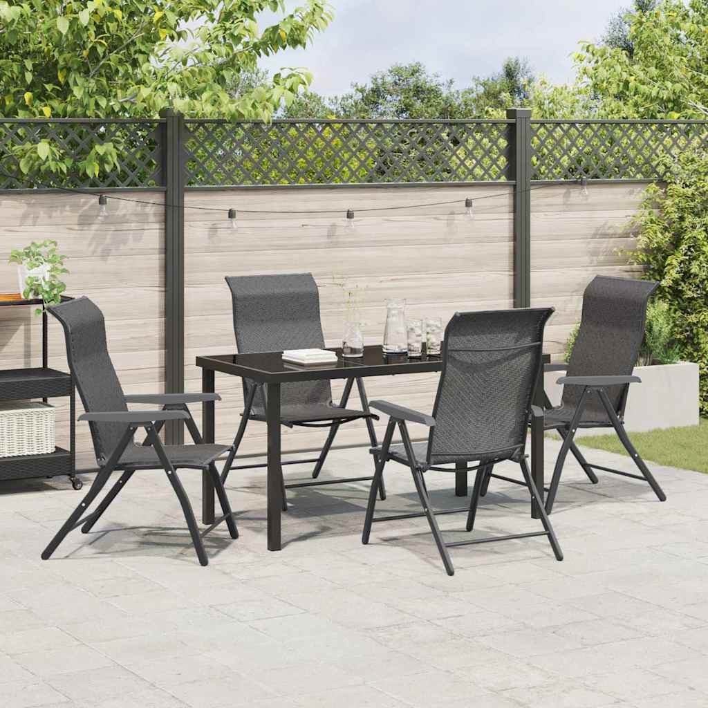 Have Spisebordssæt 5 pcs Grå Poly rattan