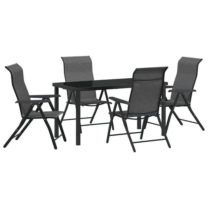 Have Spisebordssæt 5 pcs Grå Poly rattan