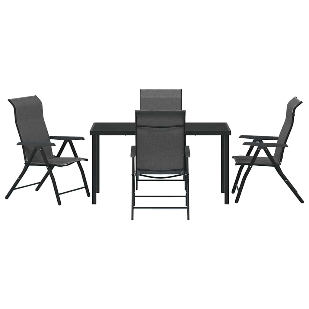 Have Spisebordssæt 5 pcs Grå Poly rattan