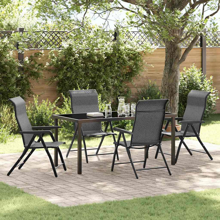 Have Spisebordssæt 5 pcs Grå Poly rattan