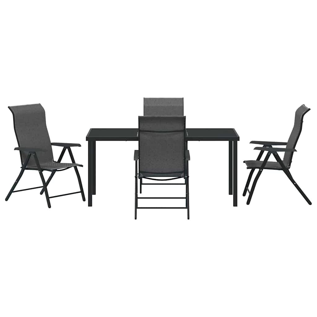 Have Spisebordssæt 5 pcs Grå Poly rattan