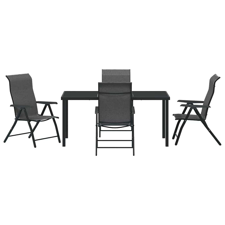 Have Spisebordssæt 5 pcs Grå Poly rattan