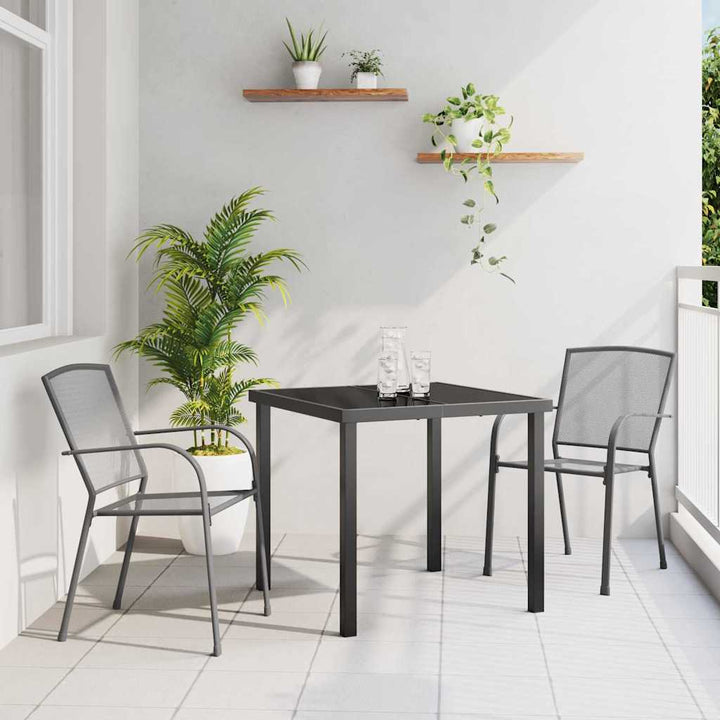 Have Spisebordssæt 3 pcs Antracit Stål