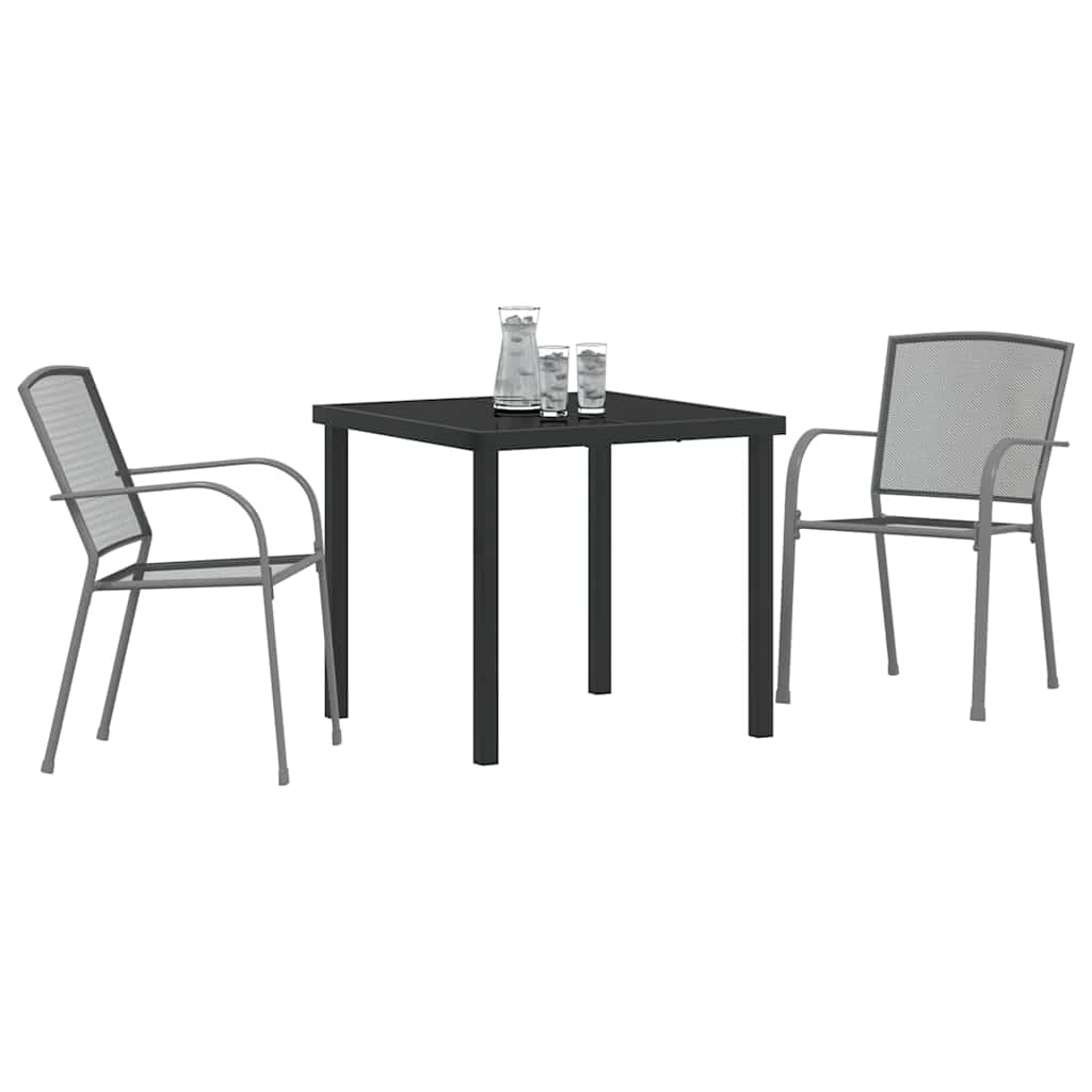 Have Spisebordssæt 3 pcs Antracit Stål