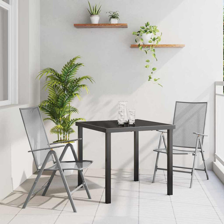 Have Spisebordssæt 3 pcs Antracit Stål