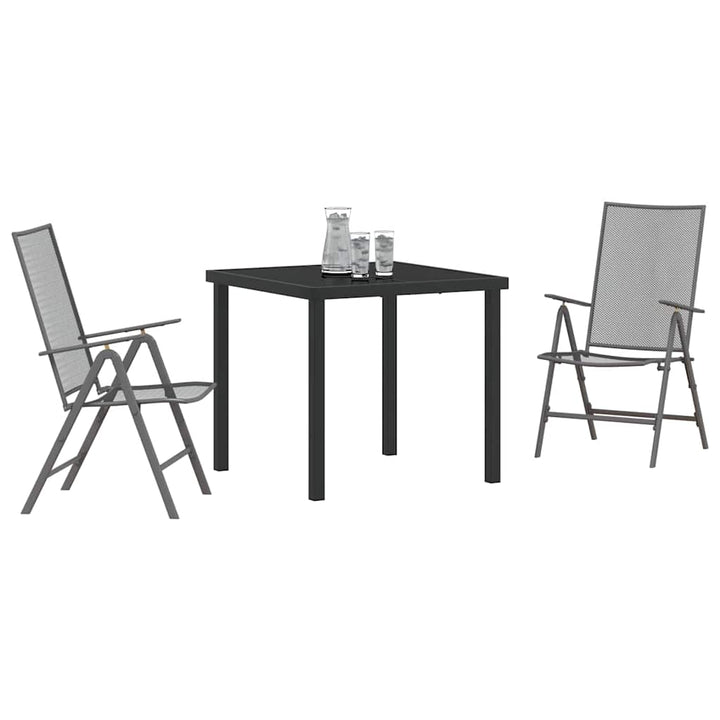 Have Spisebordssæt 3 pcs Antracit Stål