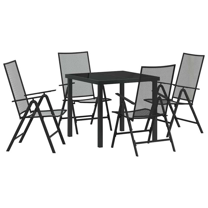 Have Spisebordssæt 5 pcs Antracit Stål