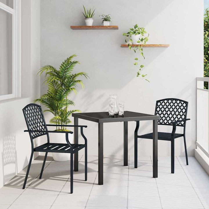 Have Spisebordssæt 3 pcs Antracit Stål
