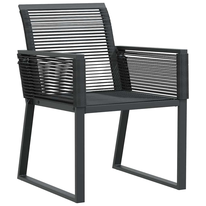 Have Spisebordssæt 3 pcs Sort Poly rattan