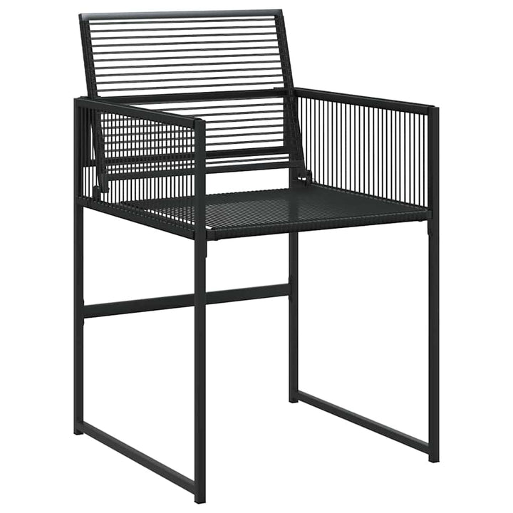 Have Spisebordssæt 5 pcs Sort Poly rattan