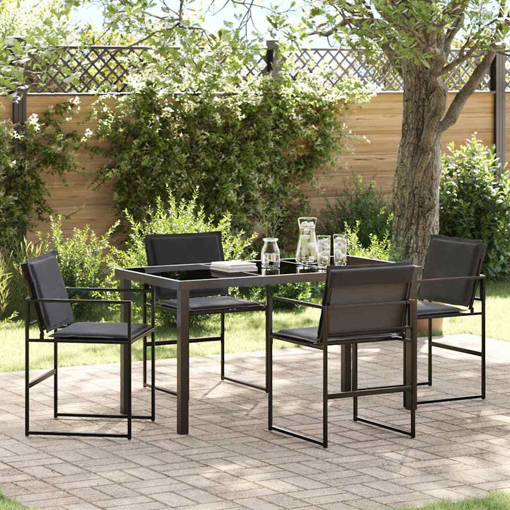 Have Spisebordssæt 5 pcs Sort 140 x 70 x 73 cm