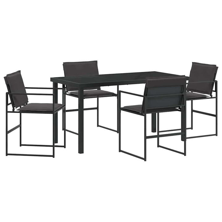 Have Spisebordssæt 5 pcs Sort 140 x 70 x 73 cm