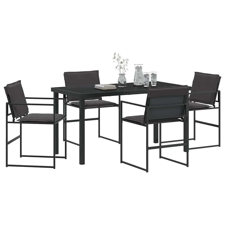 Have Spisebordssæt 5 pcs Sort 140 x 70 x 73 cm