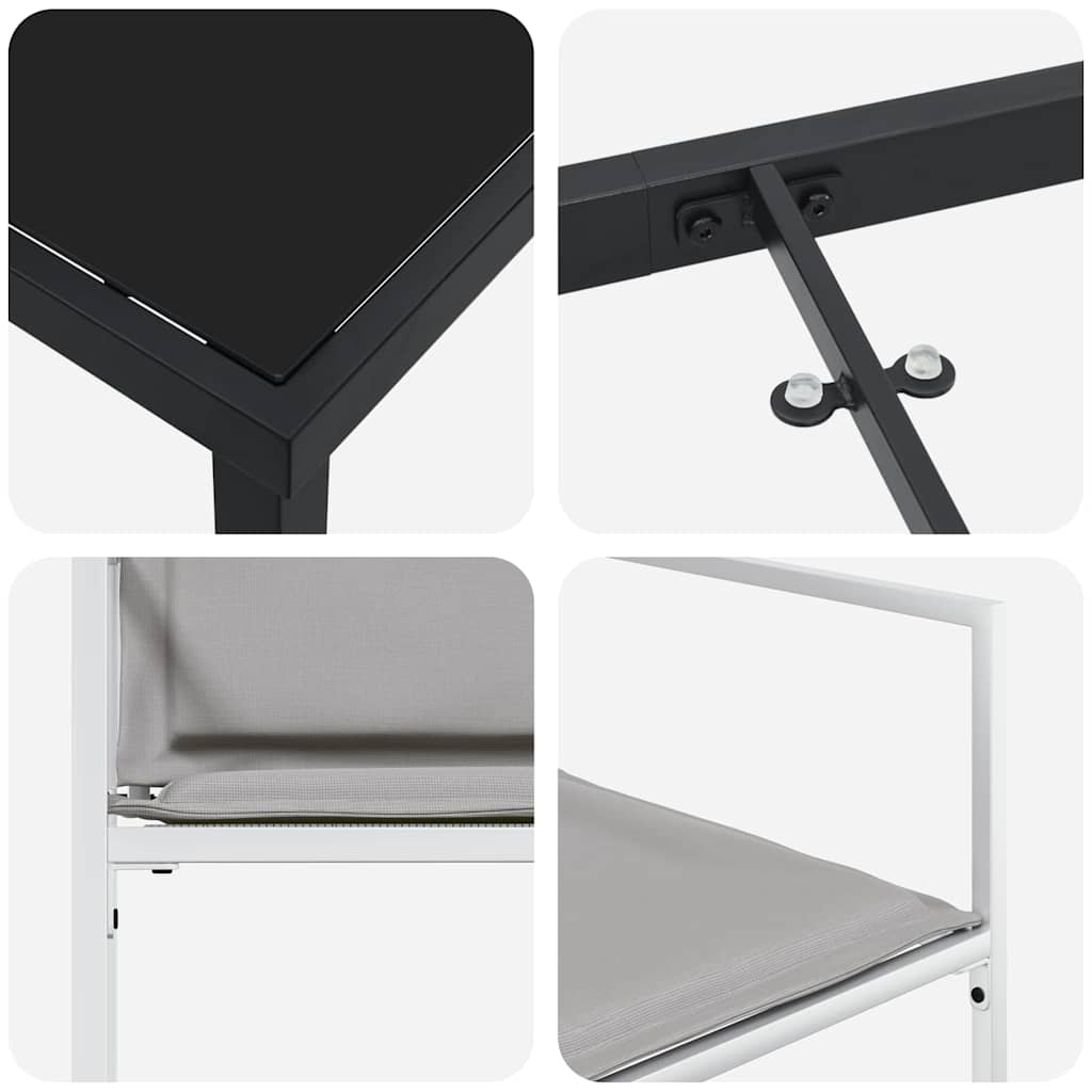 Have Spisebordssæt 5 pcs Hvid 160 x 80 x 73 cm
