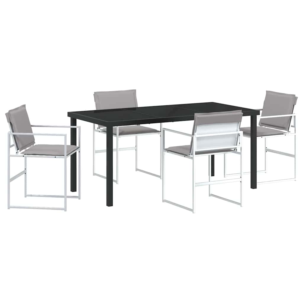 Have Spisebordssæt 5 pcs Hvid 160 x 80 x 73 cm