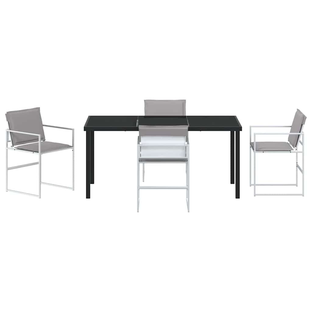 Have Spisebordssæt 5 pcs Hvid 160 x 80 x 73 cm