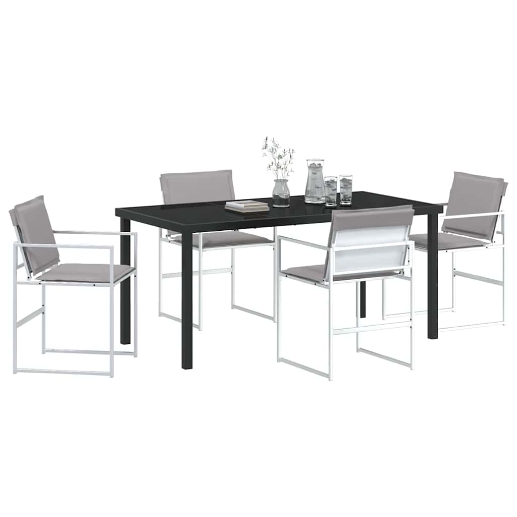 Have Spisebordssæt 5 pcs Hvid 160 x 80 x 73 cm