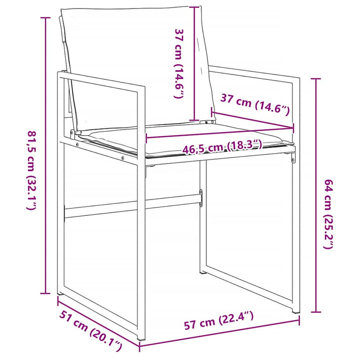 Have Spisebordssæt 5 pcs Hvid 160 x 80 x 73 cm