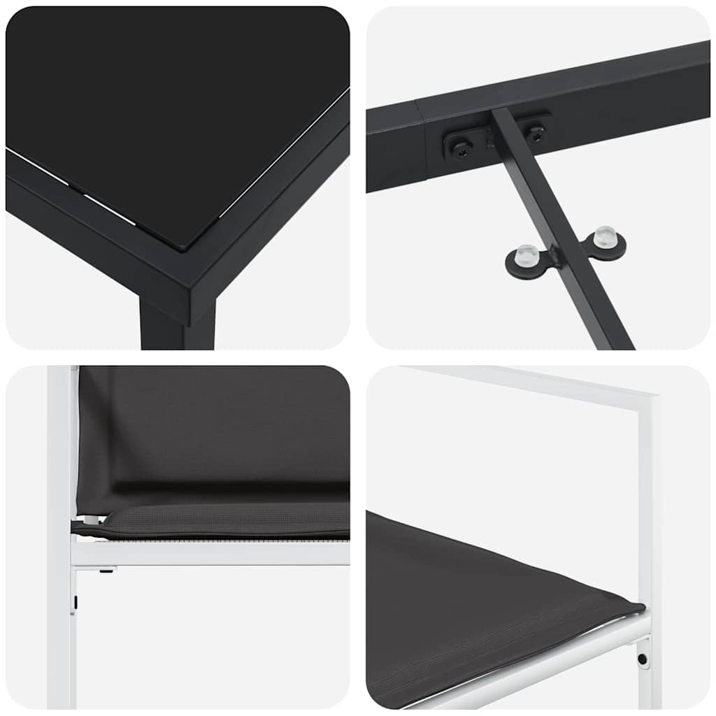 Have Spisebordssæt 5 pcs Hvid 160 x 80 x 73 cm
