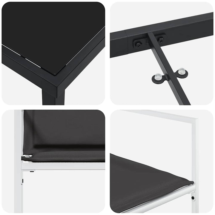 Have Spisebordssæt 5 pcs Hvid 160 x 80 x 73 cm