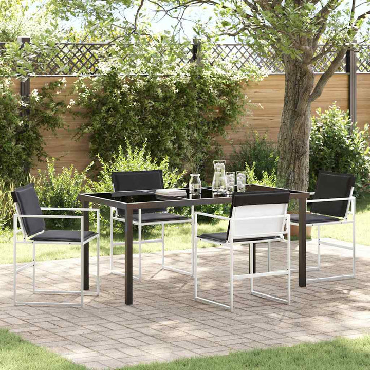 Have Spisebordssæt 5 pcs Hvid 160 x 80 x 73 cm